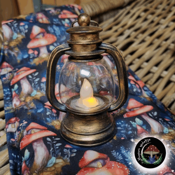 🌿✨️🍄Handgemaakte Pittenzak – Magisch Bos - Afbeelding 2